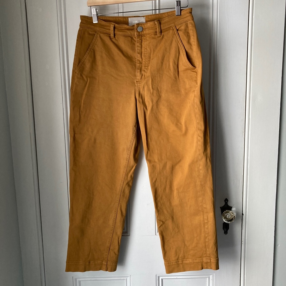 Everlane Straight Leg Crop - Golden Brown - Size 10